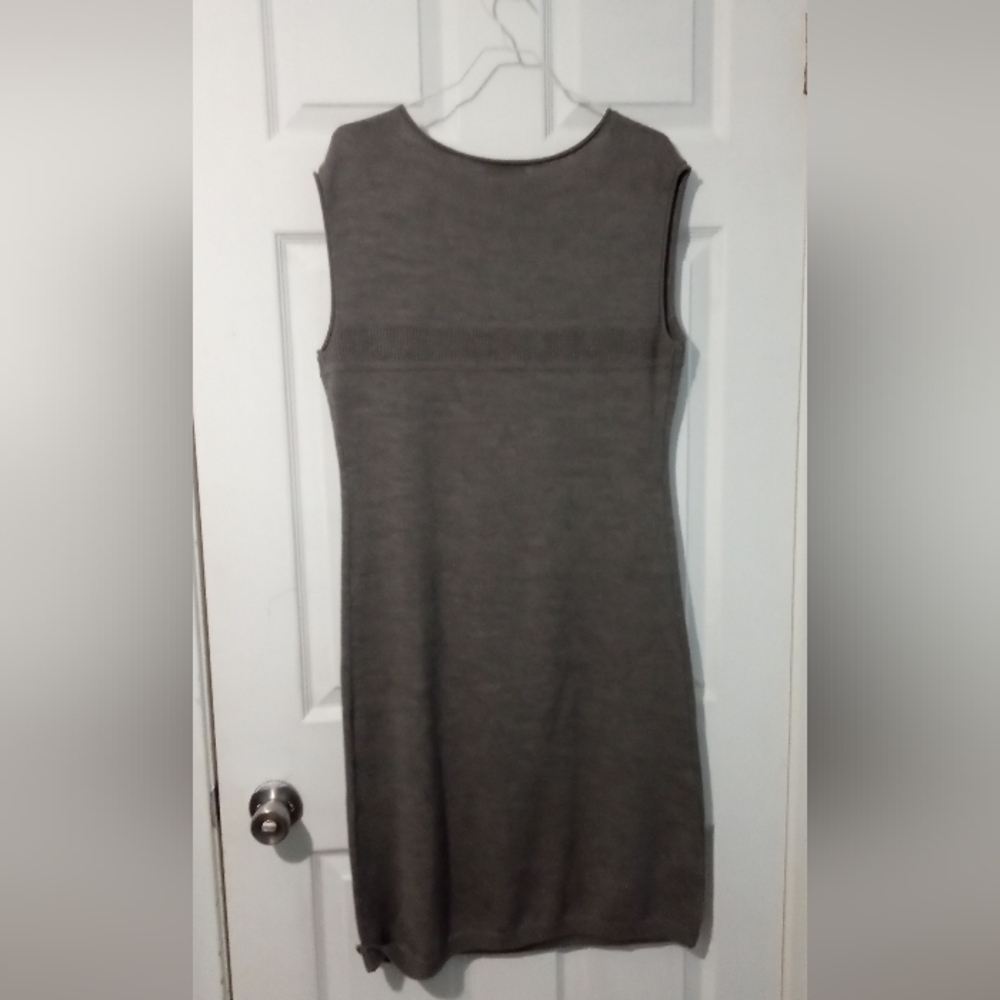 Garnet Hill Gray Sleeveless Midi Dress - Picture 4 of 5
